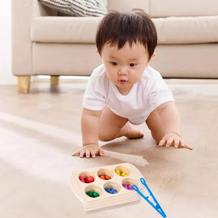 Baby Montessori Color Sorting Board Games