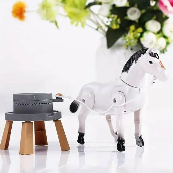 Electric Mill Grain Horse Toy - KIDZMART 1-Horse