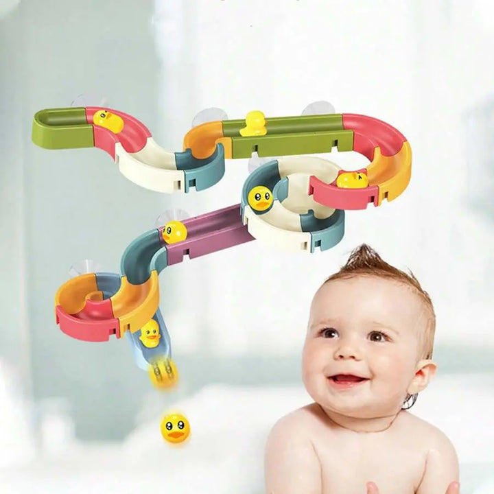 Baby Bath Track Toy with Duck & Balls - KIDZMART