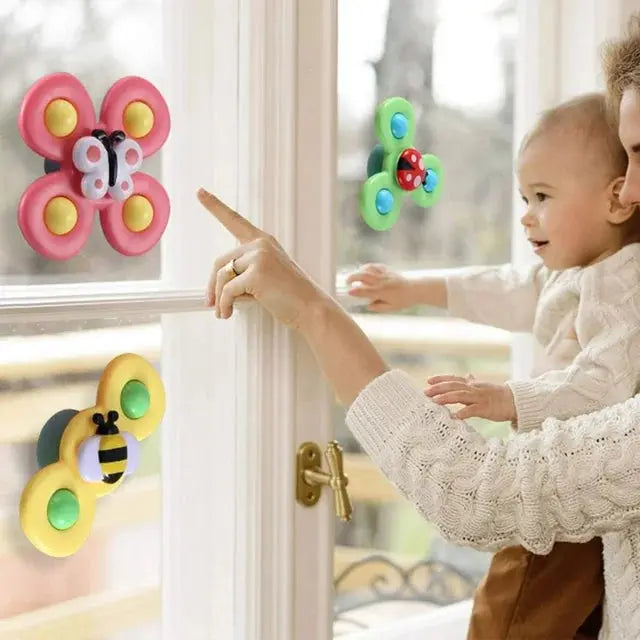 3PCS Suction Cup Spinner Toy For Kids KIDZMART