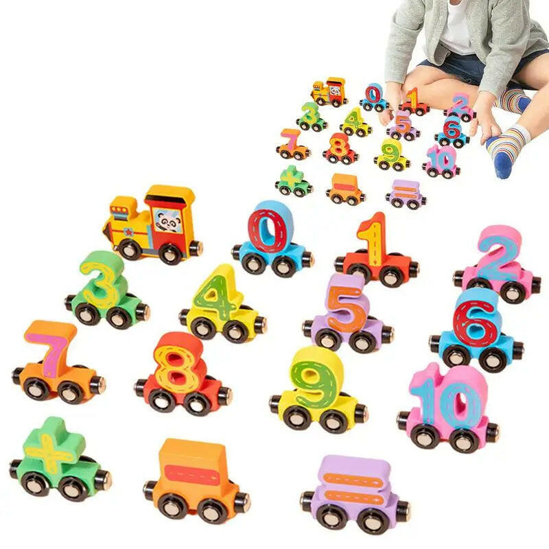 Magnetic Number Train Learning Toy.