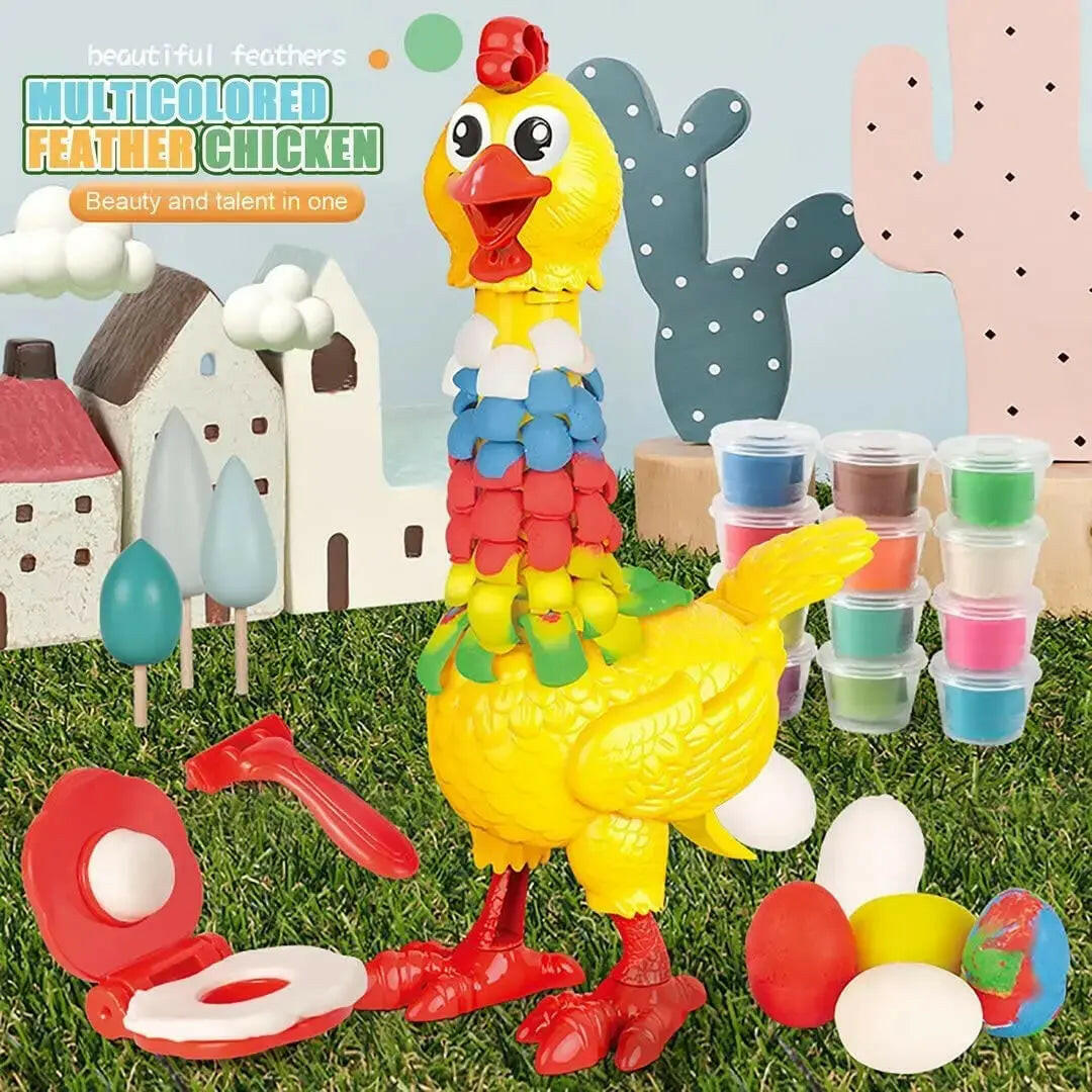 Foam Clay Sculpting Chicken Set with Dough - KIDZMART 