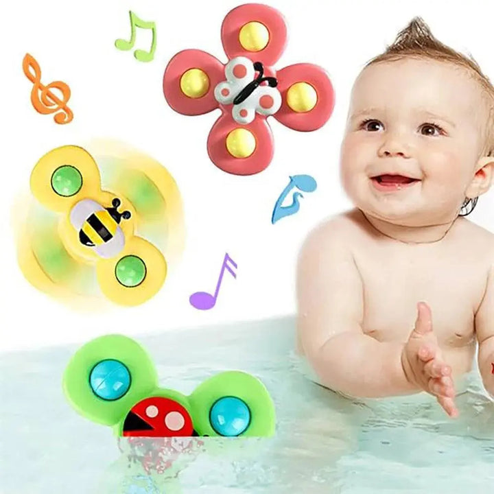 3PCS Suction Cup Spinner Toy For Kids - KIDZMART