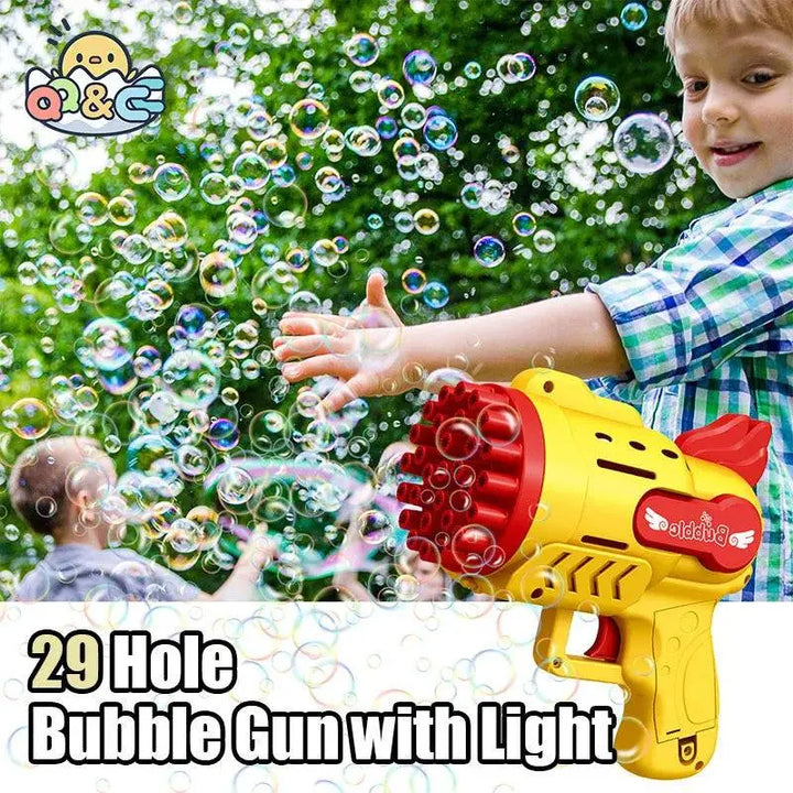 Bubble Machine Gun 29Holes Blaster For Kids - KIDZMART