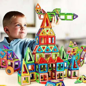 Transparent Magnetic Tiles Building Blocks - KIDZMART