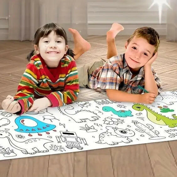 Children Graffiti Drawing Paper With Water Colors - KIDZMART