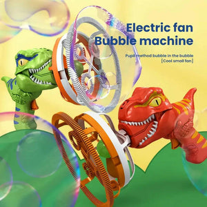 Electric Dinosaur Bubble Blower Machine - KIDZMART 