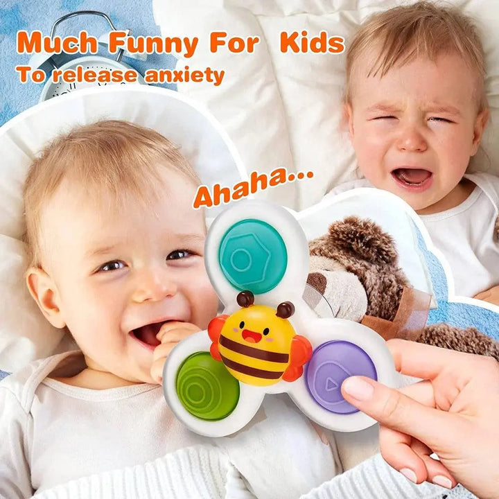 3PCS Suction Cup Spinner Toy For Kids - KIDZMART