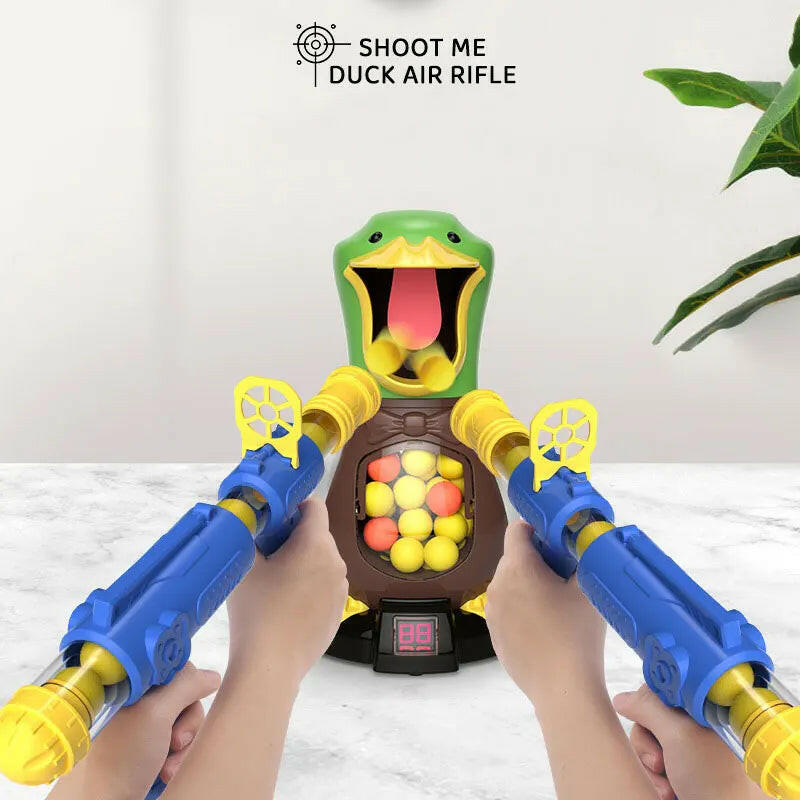 Hunger Shooting Duck Air Gun Soft Pinball Toy.