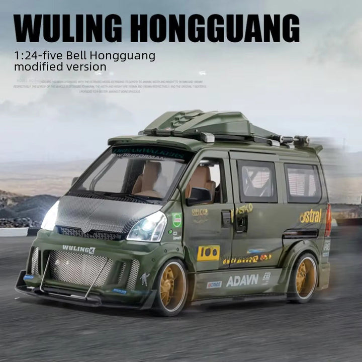 Diecast Model Modified Wuling Hongguang 1/24