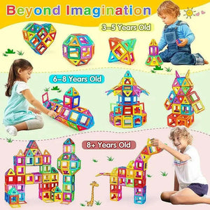 Transparent Magnetic Tiles Building Blocks - KIDZMART