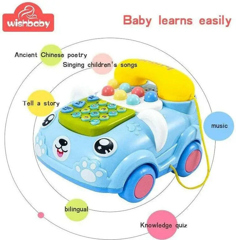 Early Education Musical Telephone Multifunctional Toy - KIDZMART