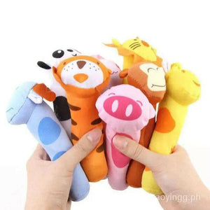 Plush Animal Hand Cranked Stick Stuff Toy (Pack of 5) - KIDZMART 