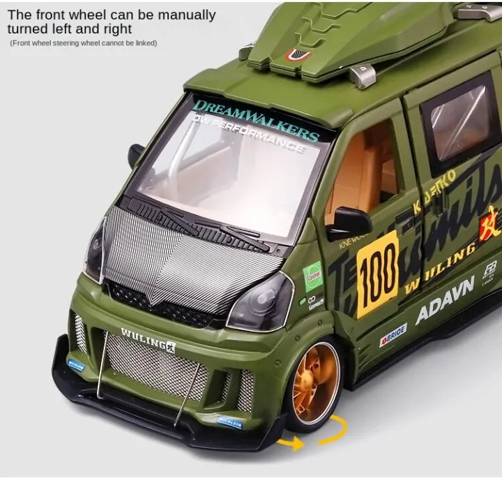 Diecast Model Modified Wuling Hongguang 1/24