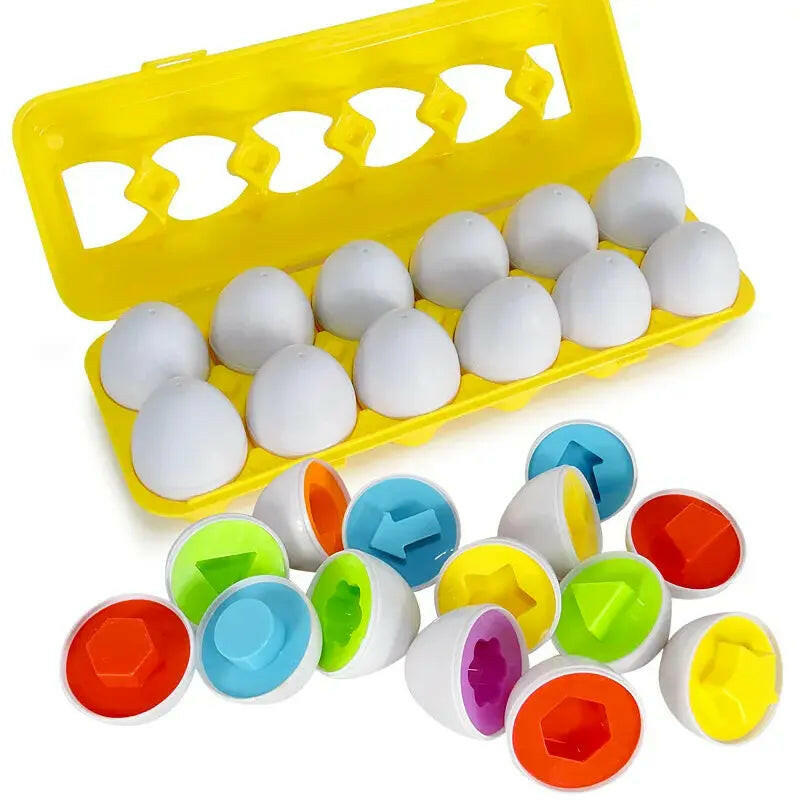 Montessori Smart Eggs Puzzle Matching - KIDZMART