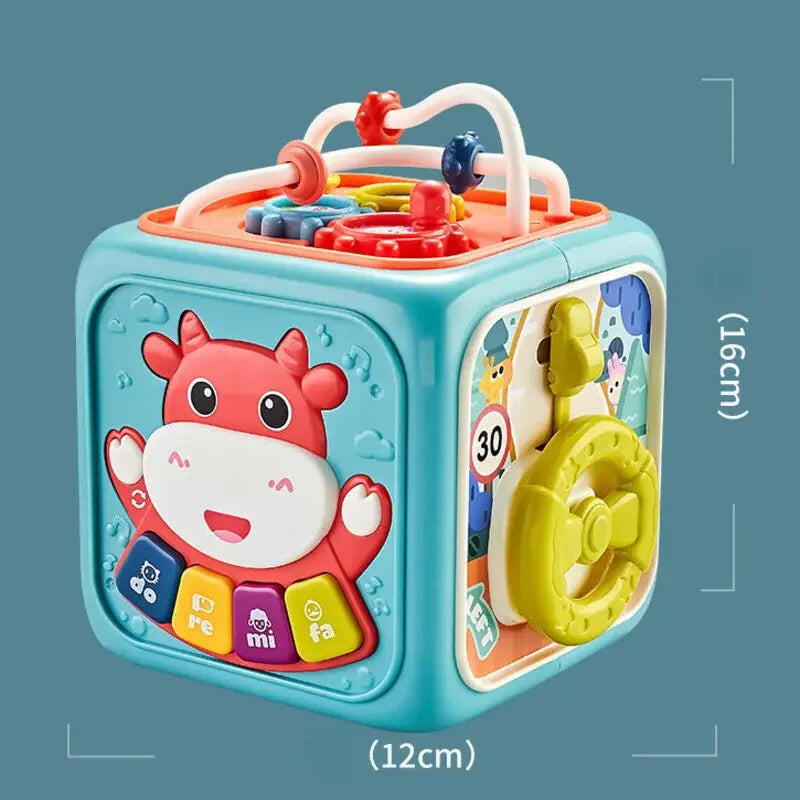 Activity Cube Box 6 in 1 For Toddlers - KIDZMART