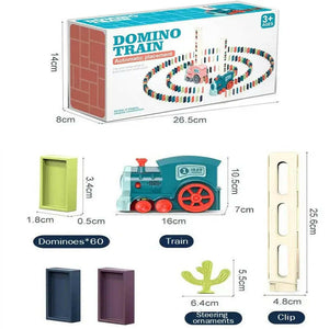 Electric Domino Train Set Automatic Laying Dominoes Brick Blocks - KIDZMART