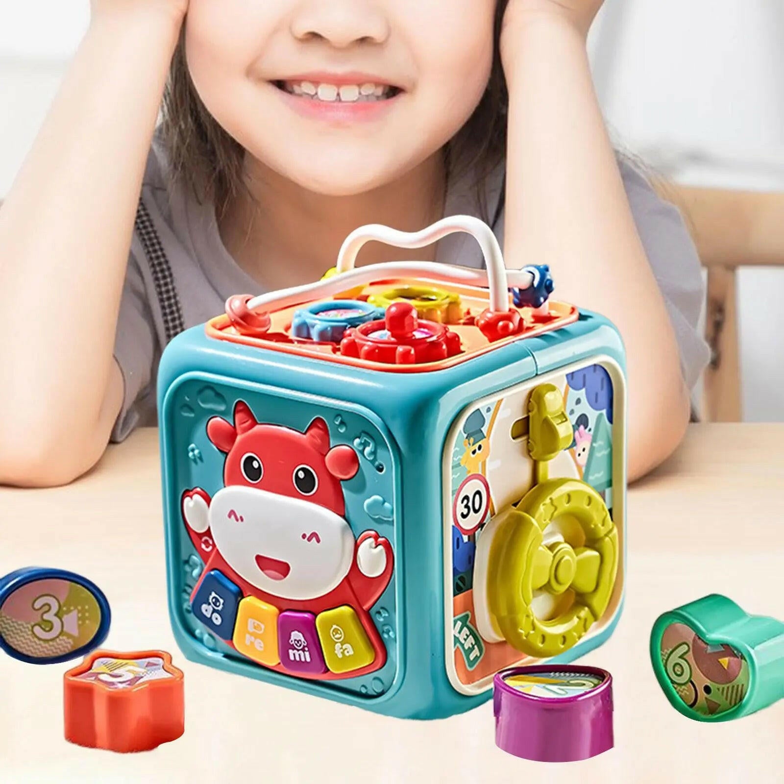 Activity Cube Box 6 in 1 For Toddlers - KIDZMART