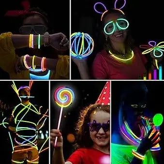 Fluorescent Glowing Light Costume Set (136 Pieces) - KIDZMART 