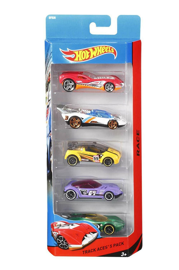 5pcs Hot Wheel Alloy Racing Cars.