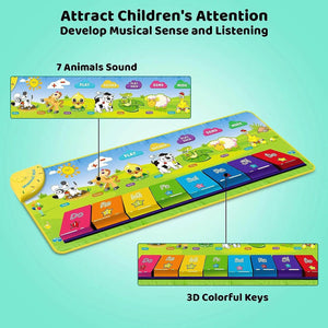 Piano Educational Playmat For Kids - KIDZMART