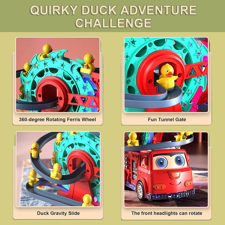 Musical & Lightning Duck Track Fire Truck Set