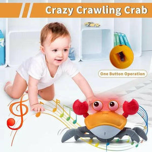 Rechargeable Crawling Crab Musical Toy with Infrared Sensors - KIDZMART