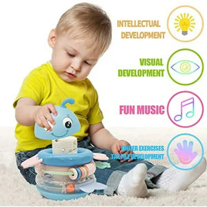 Stacking Musical Rattle Teething Toy - KIDZMART 