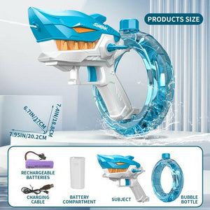 Rechargeable Electric Shark Water Gun Toy.