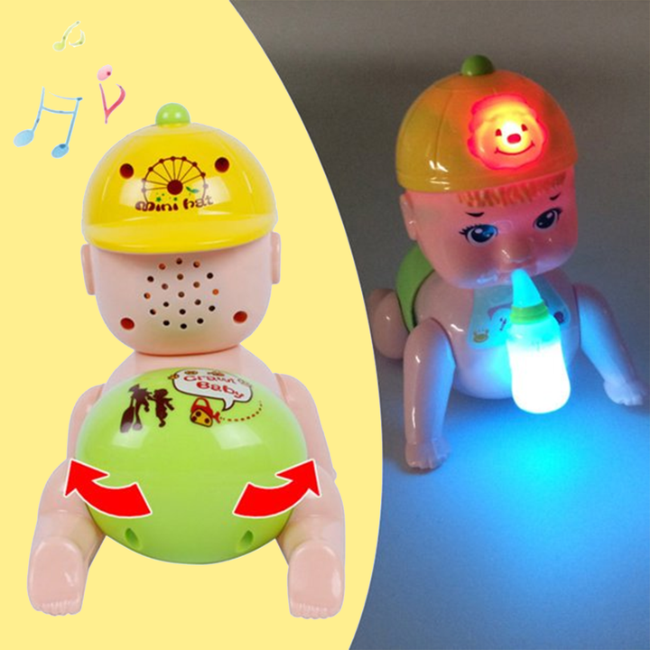 Musical Baby Crawling Toy With 3D Lights