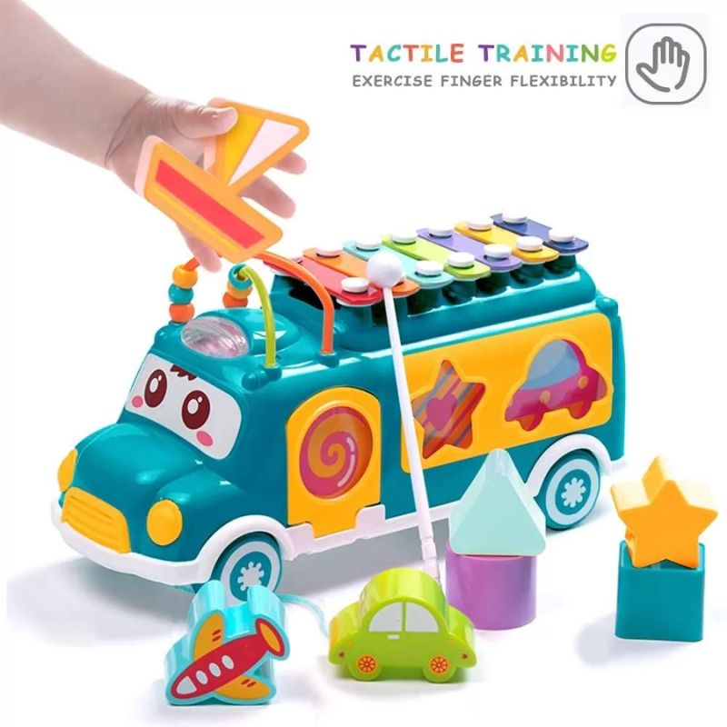 Musical Learning Adventure: Baby Shape Sorting And Xylophone Bus (Deal)