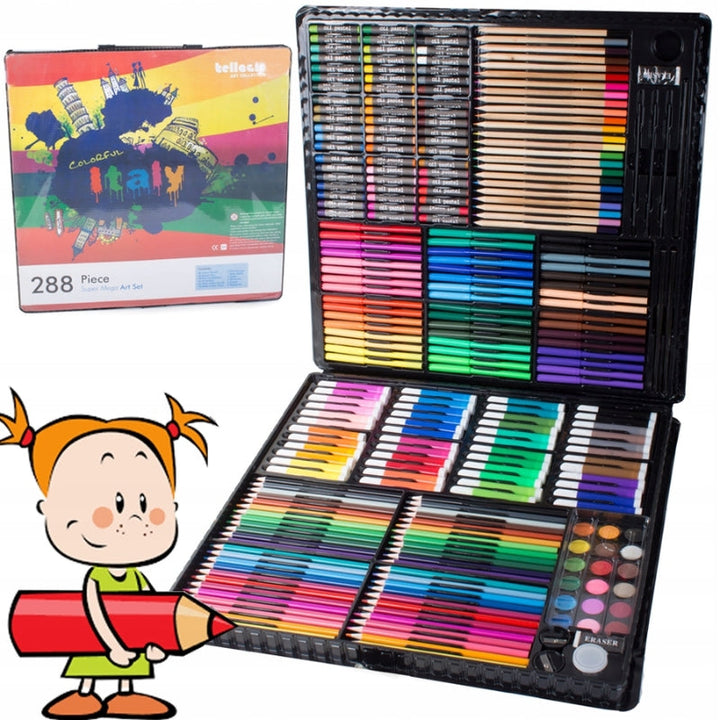 Super Mega Drawing Painting Art And Craft Set 258 Pcs