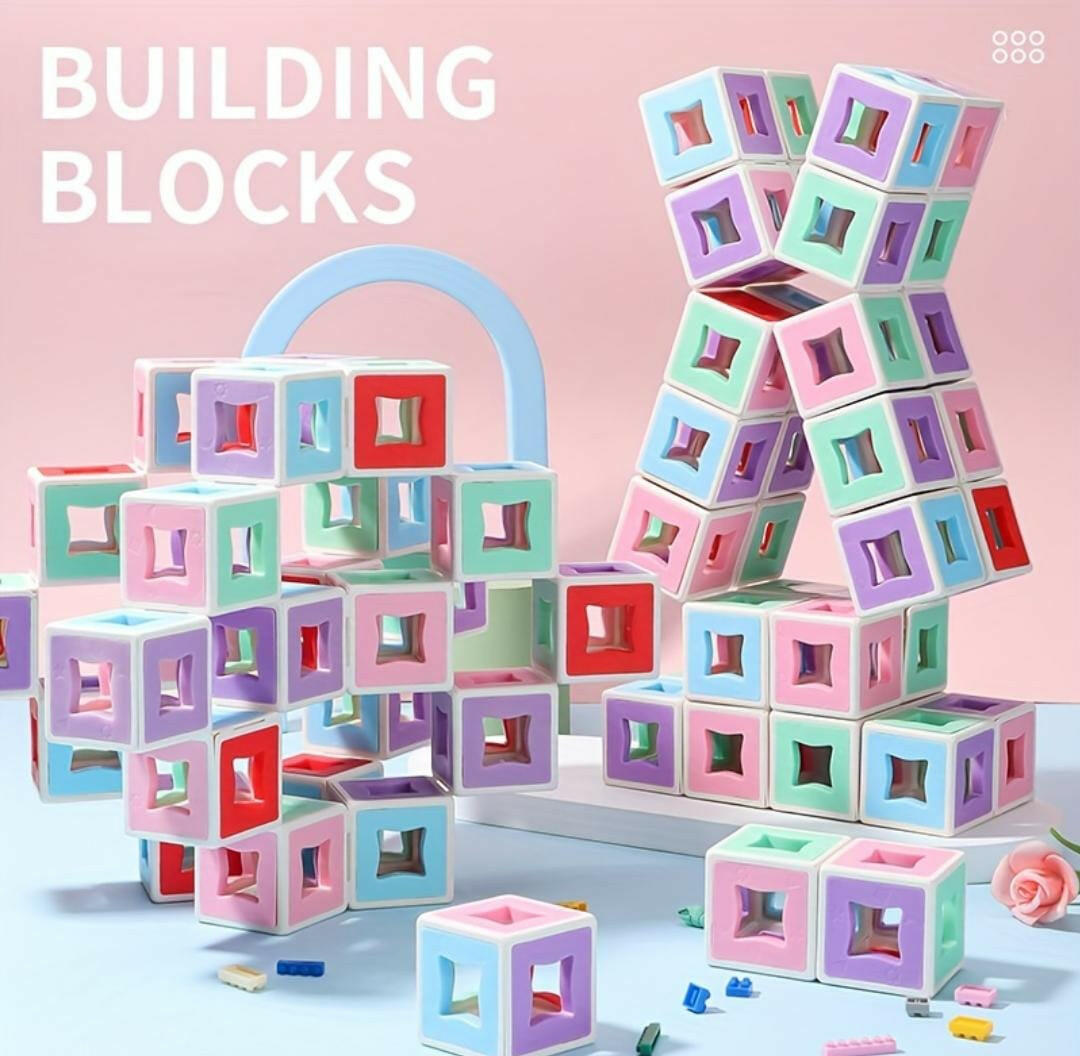 3D Transform Movable Shape Building Blocks - 180 Pieces KIDZMART