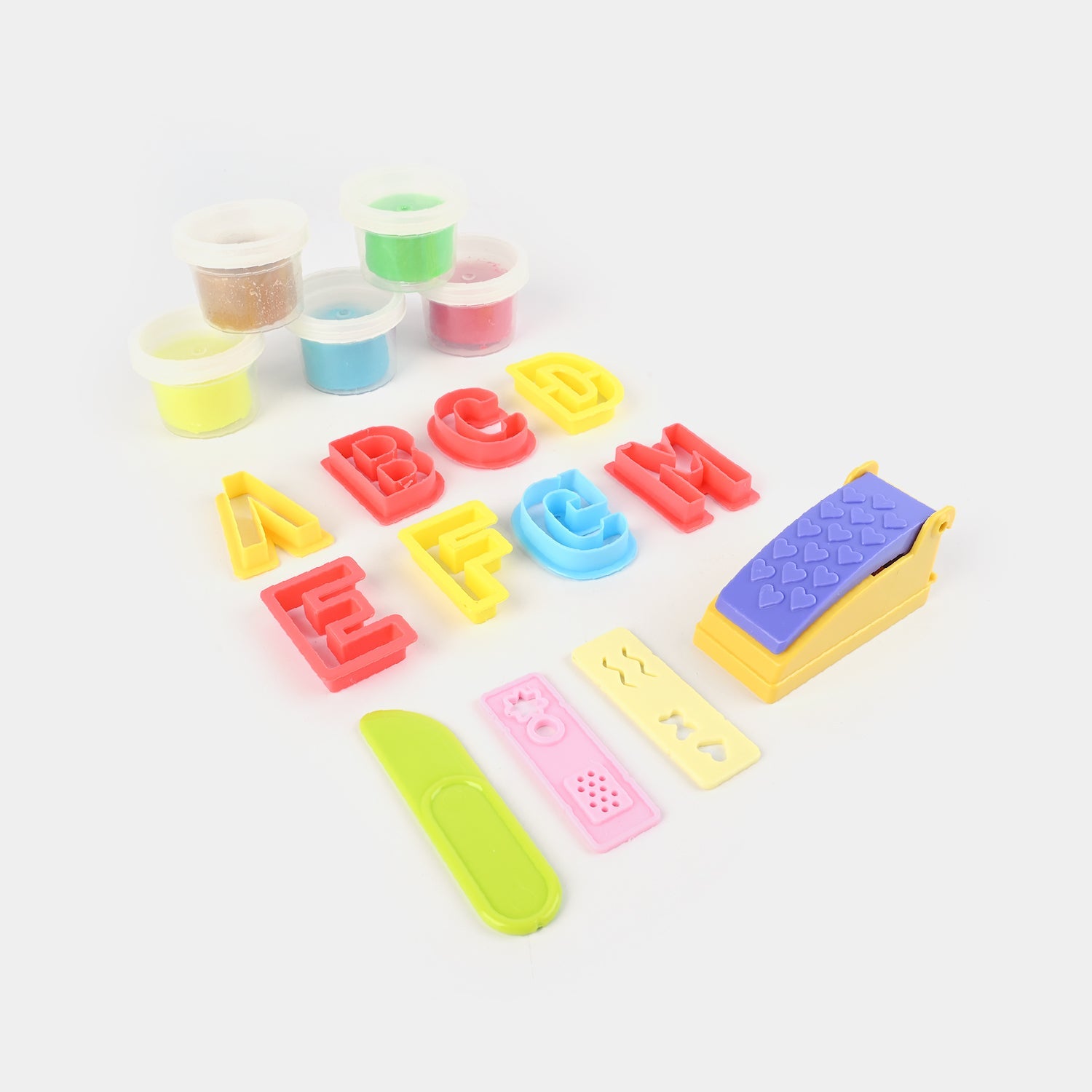 Alphabet Learning Color Dough Play Set