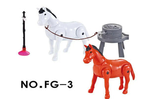 Electric Mill Grain Horse Toy - KIDZMART 2-Horse