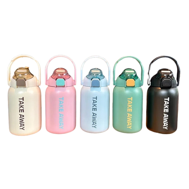 Take Away Metal Water Bottle With Sipper (1107)