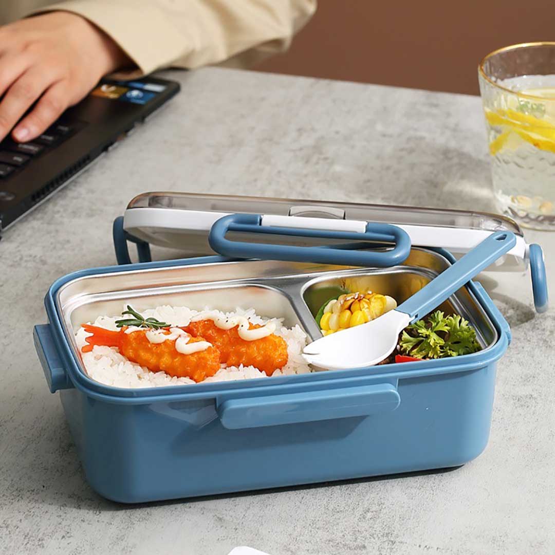 Elegant Vibrant Lunchbox with Cutlery