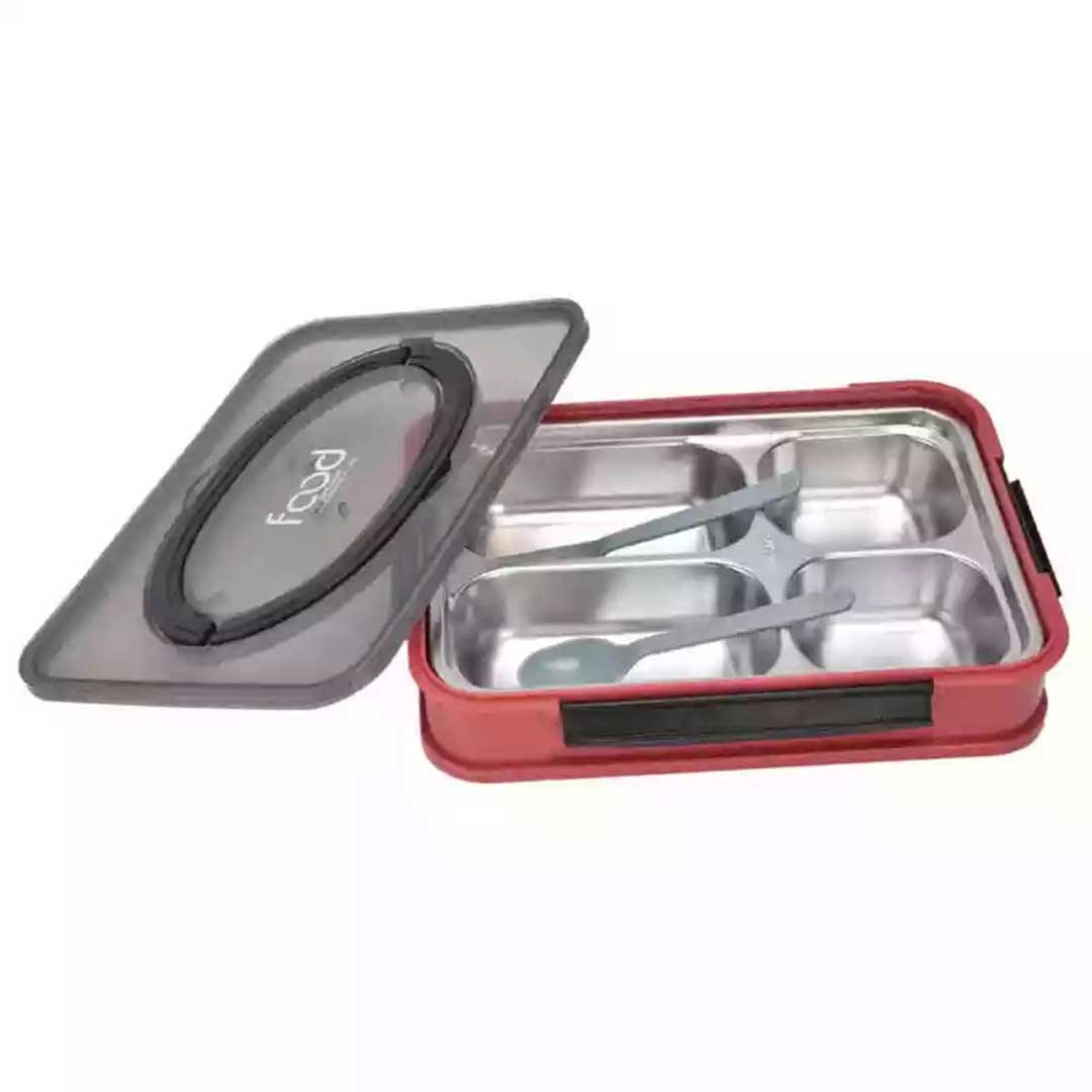 Stainless Steel Lunch Box, Food Warmer, Leakproof Kids Lunch Box with 3 Compartment for Travel, Picnic, School and Office