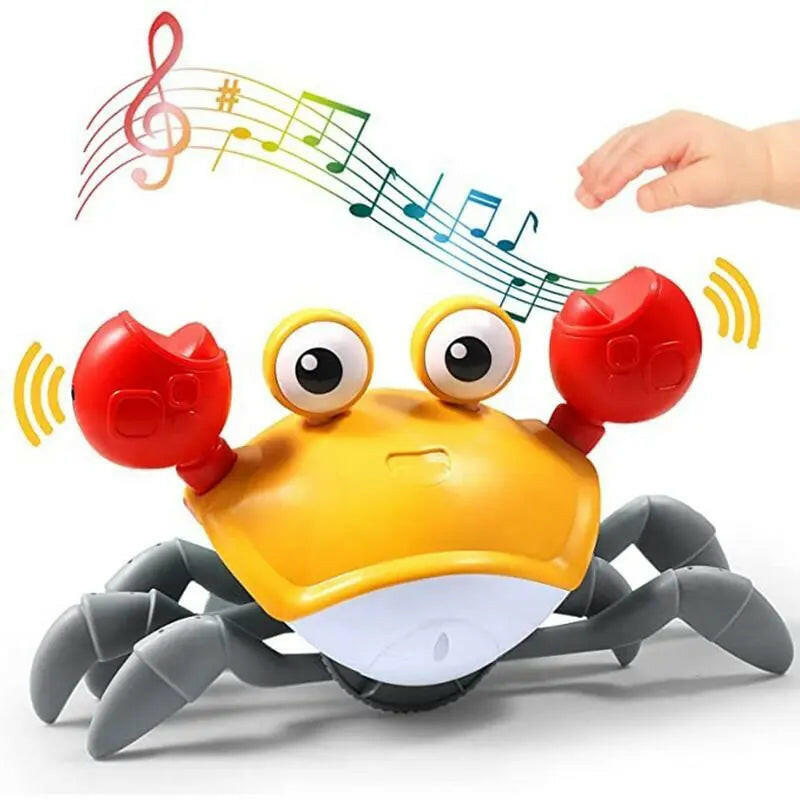 Rechargeable Crawling Crab Musical Toy with Infrared Sensors - KIDZMART