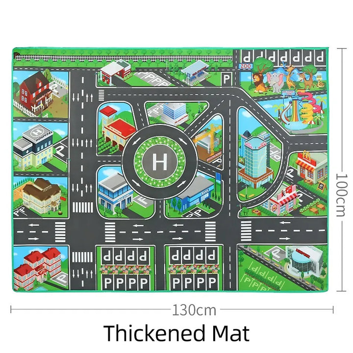 Parking Lot Road Sign Map For Kids