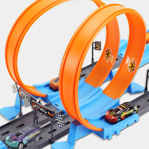 New Hot Wheels Ejection Track Car Children's Car Racing Toy Boy Track Toy Set