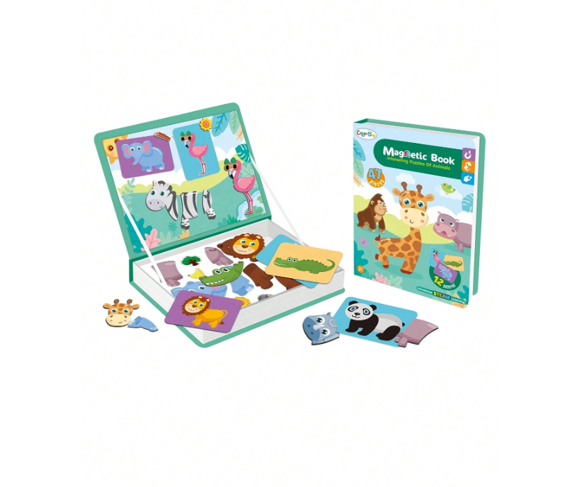 Magnetic Book Interesting Puzzles of Animals