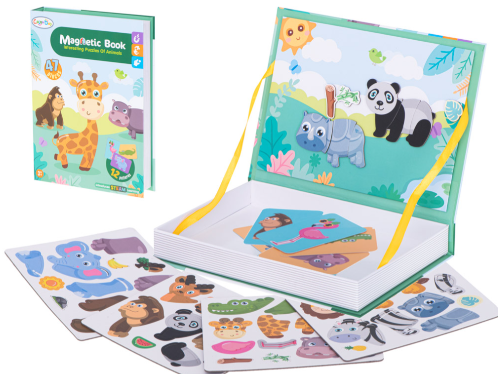 Magnetic Book Interesting Puzzles of Animals