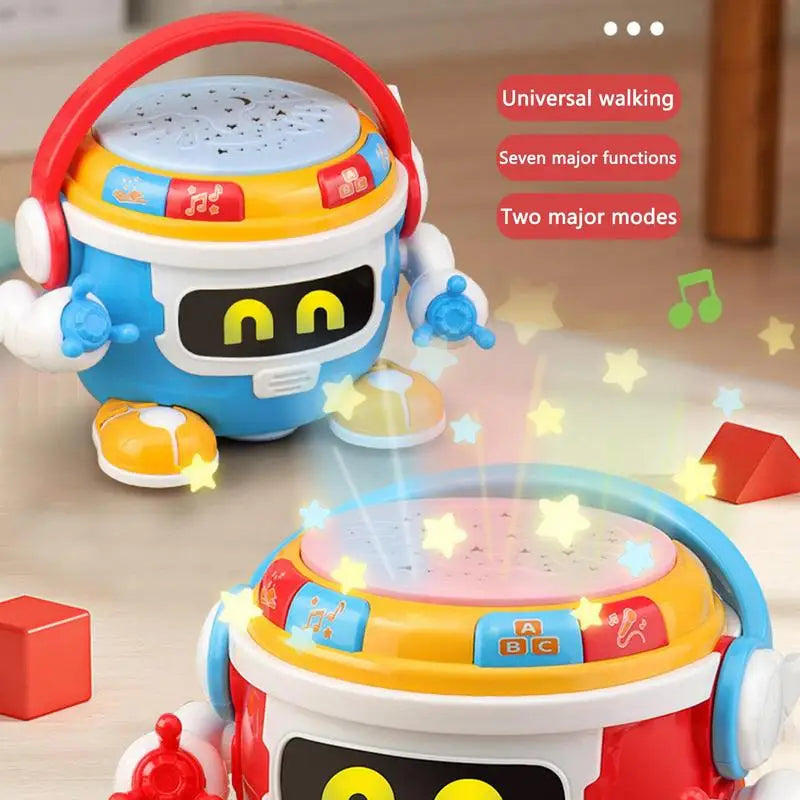 Kids robot musical drum toy