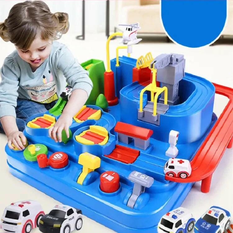 Car Adventure Track with Streeing - KIDZMART