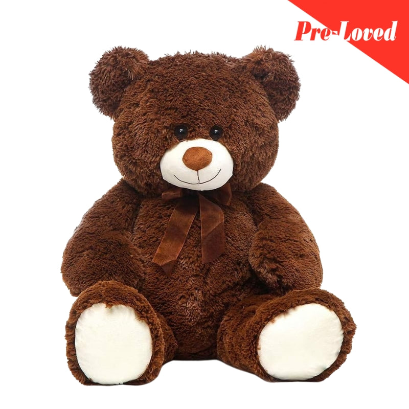 Big Teddy Bear Cute Giant Stuffed Animals Soft Plush Bear for Girlfriend Kids, Dark Brown 97x61 Premium Pre-loved