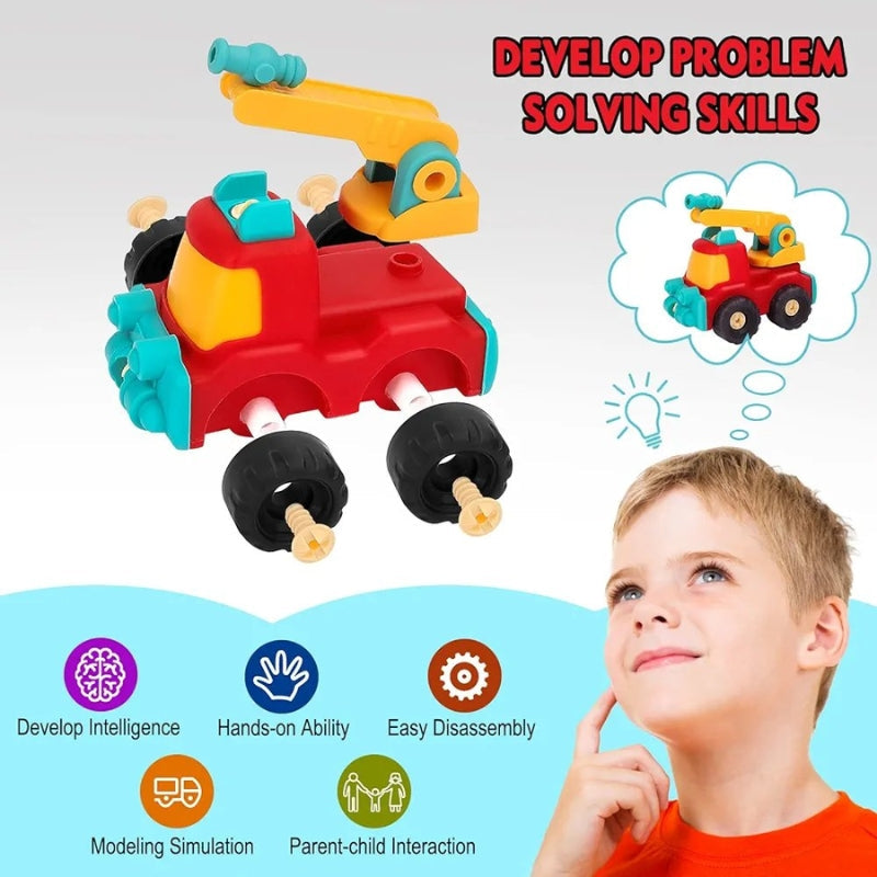 DIY Assemble Vehicle Playset For Kids