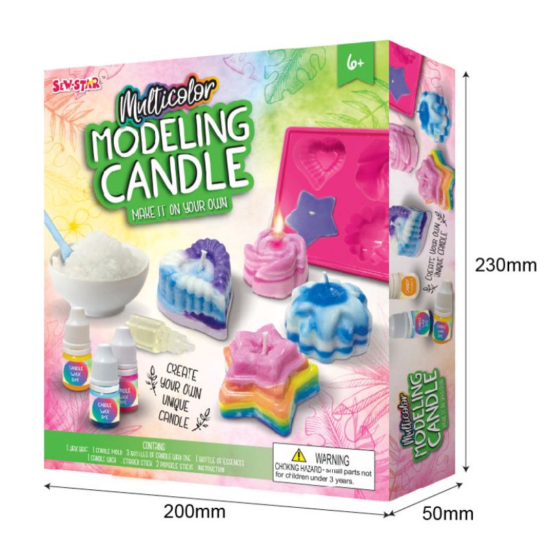 Sew Star Multicolor Modeling Candle - Sculpt and Glow with Artistic Brilliance (19-053) (Deal)