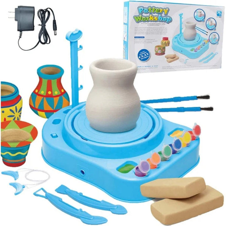 DIY Creative Pottery Wheel Set Educational Playset For Kids