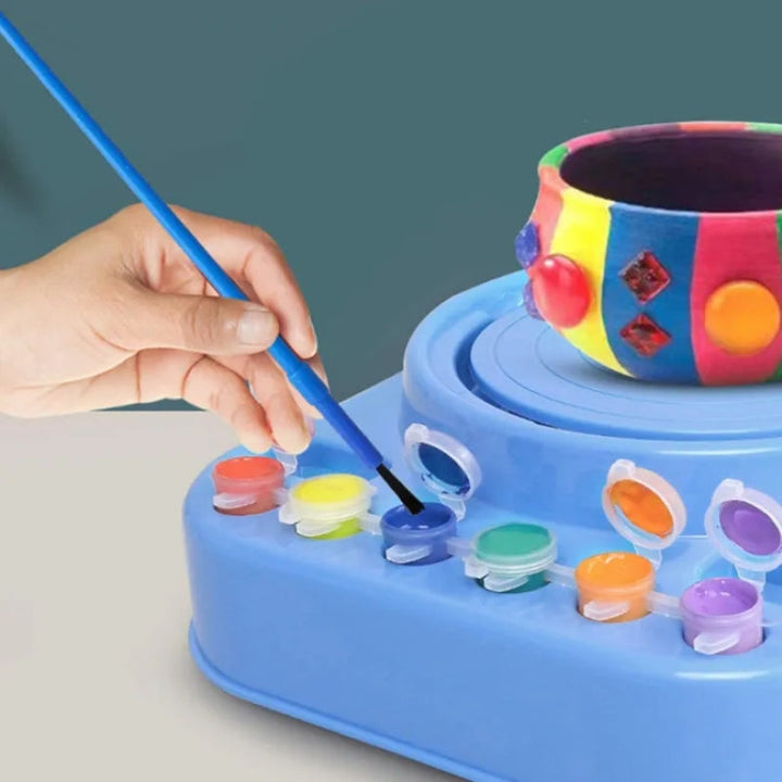 DIY Creative Pottery Wheel Set Educational Playset For Kids